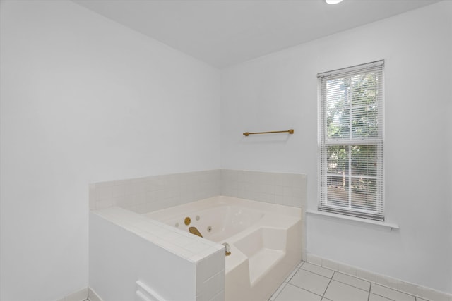 4942 Marble Dr, Evans, GA 30809 - bathroom featuring tile patterned floors, baseboards, and a tub with jets