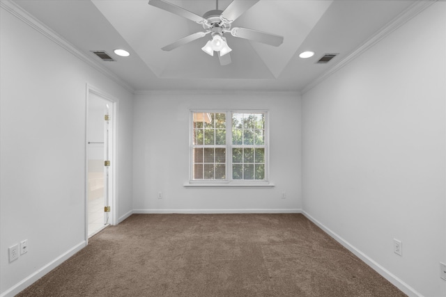 4942 Marble Dr, Evans, GA 30809 - spare room with carpet floors, ornamental molding, and visible vents