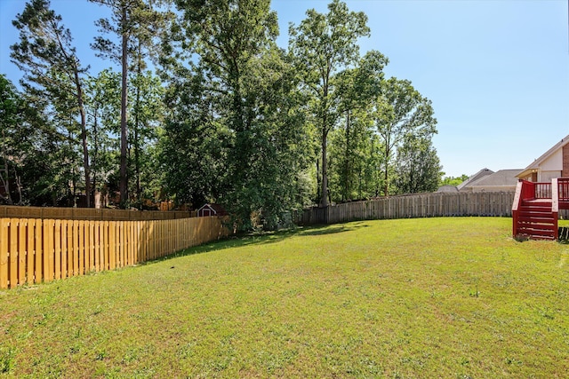 4942 Marble Dr, Evans, GA 30809 - view of yard featuring a fenced backyard and stairway