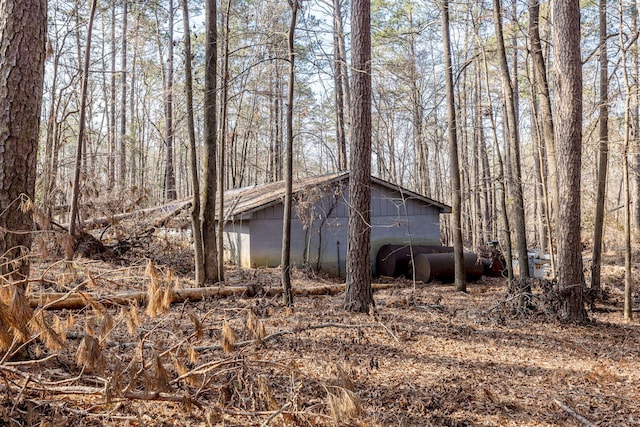 view of property exterior featuring heating fuel