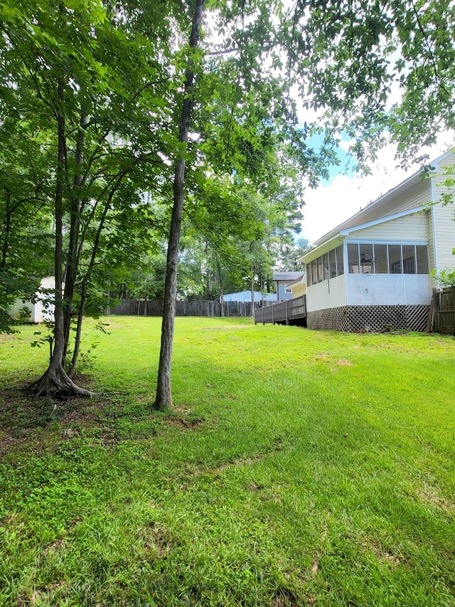 3904 Loblolly Trl, Martinez, GA 30907 - view of yard featuring a sunroom