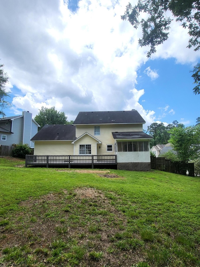 3904 Loblolly Trl, Martinez, GA 30907 - back of property featuring a sunroom