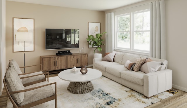 790 Count Fleet Ct, Graniteville, SC 29829 - living room featuring wood finished floors and baseboards