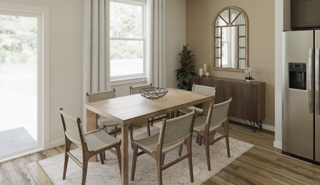 790 Count Fleet Ct, Graniteville, SC 29829 - dining space with wood finished floors and baseboards