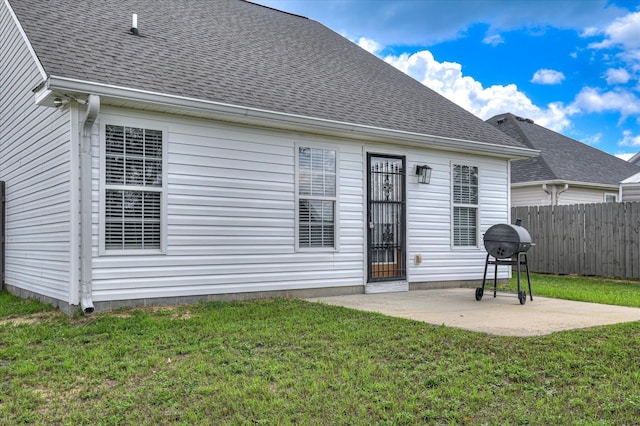 2120 Whitney S Dr, Augusta, GA 30904 - rear view of house with a patio and roof with shingles