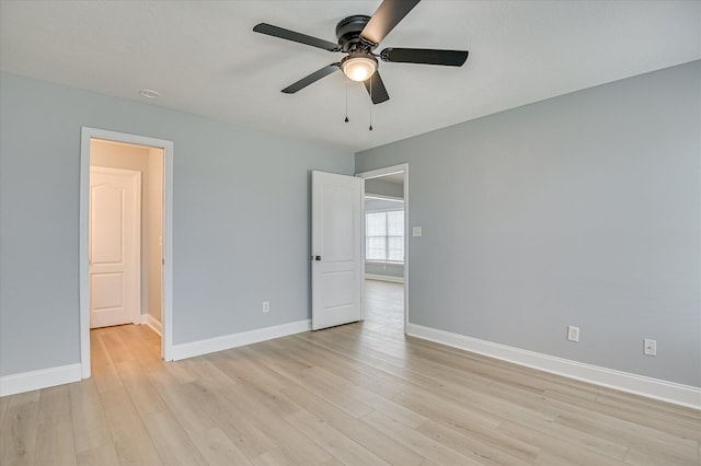2120 Whitney S Dr, Augusta, GA 30904 - unfurnished bedroom featuring light wood-style flooring and ceiling fan