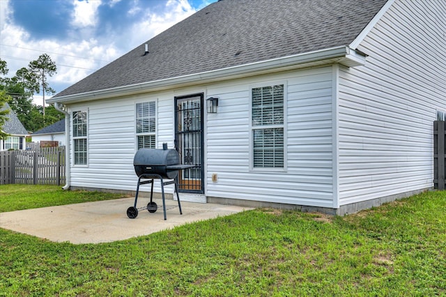 2120 Whitney S Dr, Augusta, GA 30904 - rear view of property featuring a patio area and a shingled roof