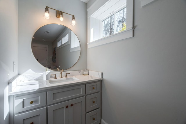 bathroom featuring vanity