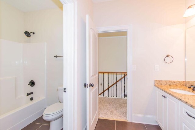 322 Pump House Rd, Evans, GA 30809 - bathroom with tile patterned floors, vanity, and shower / bath combination