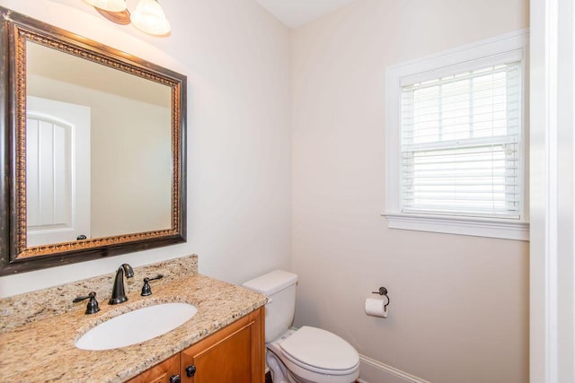 322 Pump House Rd, Evans, GA 30809 - half bathroom with vanity and toilet