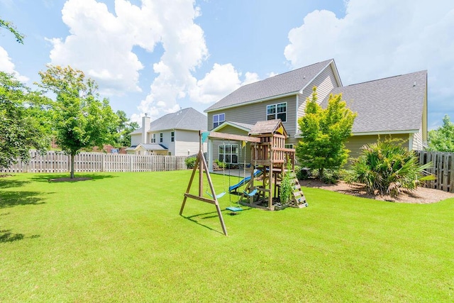 322 Pump House Rd, Evans, GA 30809 - fenced backyard featuring a playground