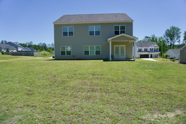 4042 Cottingham Way, Augusta, GA 30909 - back of house with french doors and a yard