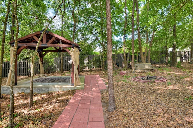 920 Napiers Post Dr, Evans, GA 30809 - fenced backyard featuring a gazebo and a patio area