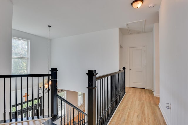 920 Napiers Post Dr, Evans, GA 30809 - corridor with attic access, an upstairs landing, and light wood-style floors