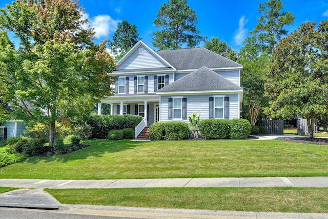 920 Napiers Post Dr, Evans, GA 30809 - traditional-style house featuring roof with shingles, a front yard, and covered porch