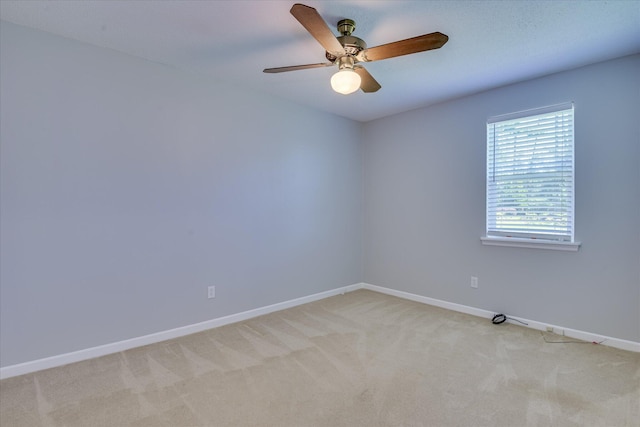 307 Candlewood Dr, Martinez, GA 30907 - empty room featuring baseboards, light carpet, and a ceiling fan