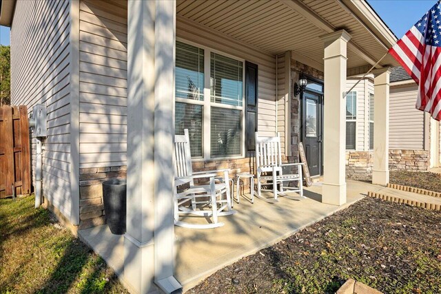 view of patio / terrace featuring a porch