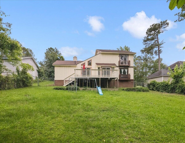 3736 Winchester Trl, Martinez, GA 30907 - back of house featuring a wooden deck