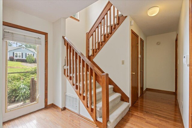 3736 Winchester Trl, Martinez, GA 30907 - staircase featuring wood finished floors and baseboards