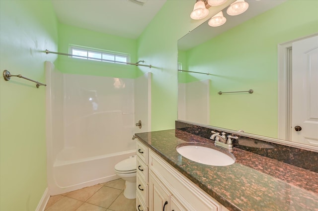 5197 Windmill Pl, Evans, GA 30809 - full bathroom with vanity, shower / washtub combination, and tile patterned flooring
