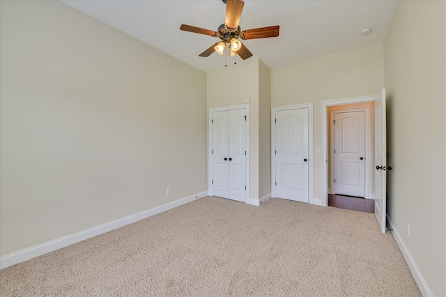 5197 Windmill Pl, Evans, GA 30809 - unfurnished bedroom with carpet flooring, ceiling fan, and a closet
