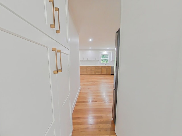 623 Stanton Dr, North Augusta, SC 29841 - corridor featuring light wood-style flooring and recessed lighting