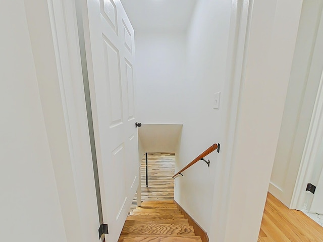 623 Stanton Dr, North Augusta, SC 29841 - staircase with wood finished floors