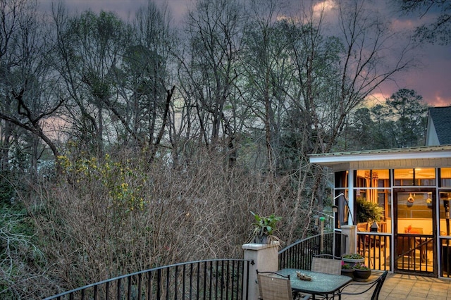 12 Shadowbrook Cir, Augusta, GA 30909 - view of deck at dusk