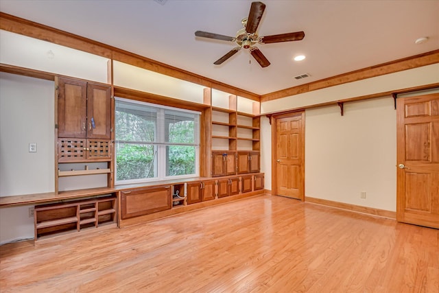12 Shadowbrook Cir, Augusta, GA 30909 - unfurnished room with a ceiling fan, wood finished floors, and recessed lighting