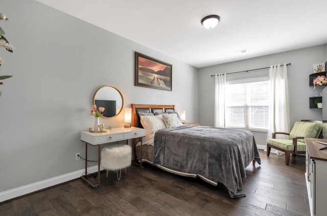 343 Abby Cir, Greenville, SC 29607 - bedroom with dark wood-style floors and baseboards