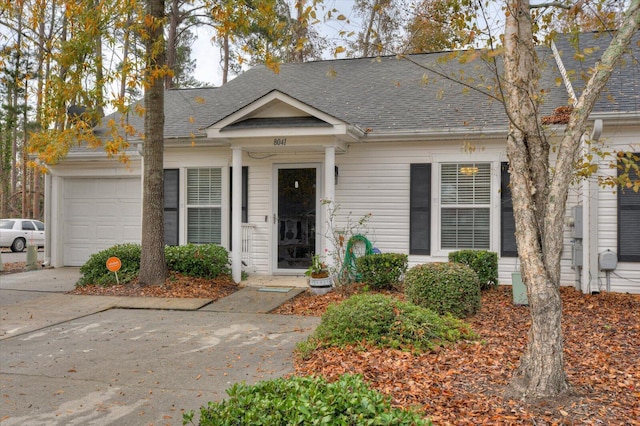 view of front of home featuring a garage