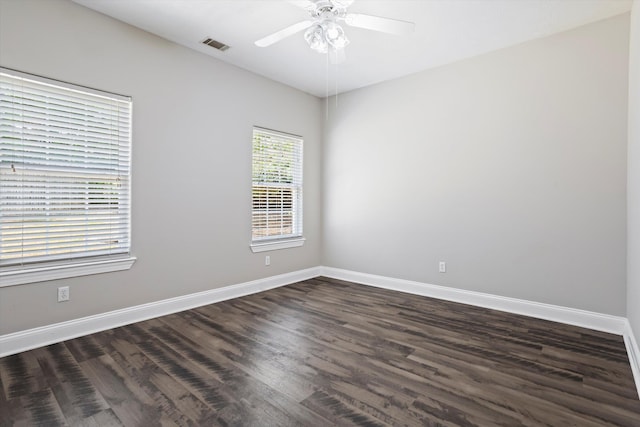 2042 Silver Run Fls, Grovetown, GA 30813 - empty room featuring dark wood-type flooring and ceiling fan