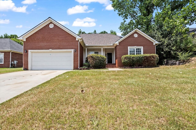 2042 Silver Run Fls, Grovetown, GA 30813 - single story home with brick siding, concrete driveway, an attached garage, and a front lawn