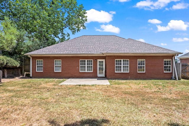 2042 Silver Run Fls, Grovetown, GA 30813 - rear view of house featuring a patio, a shingled roof, and brick siding