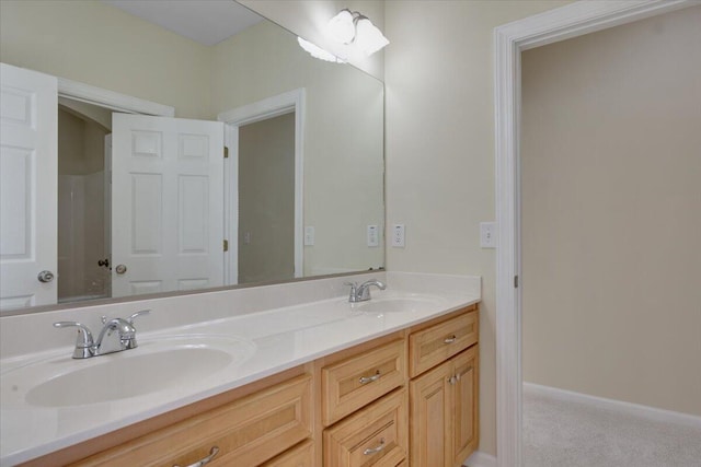 bathroom with vanity