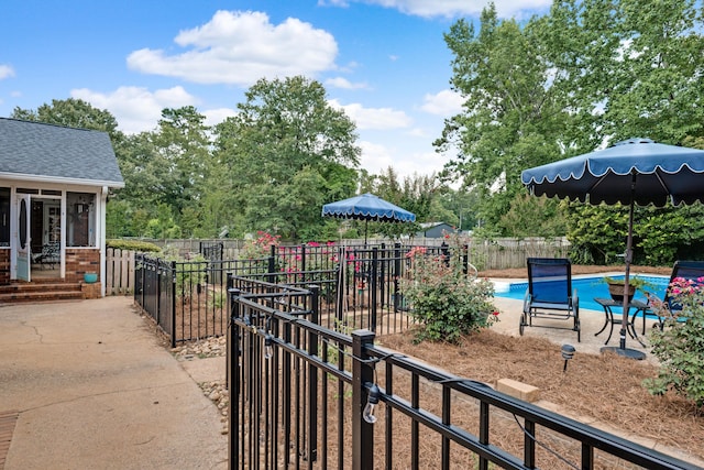 217 Longmeadow Rd, North Augusta, SC 29860 - fenced backyard featuring a patio