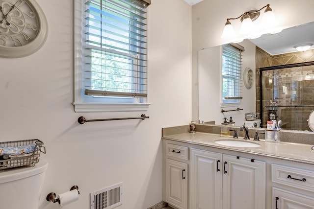 217 Longmeadow Rd, North Augusta, SC 29860 - bathroom featuring vanity and a stall shower