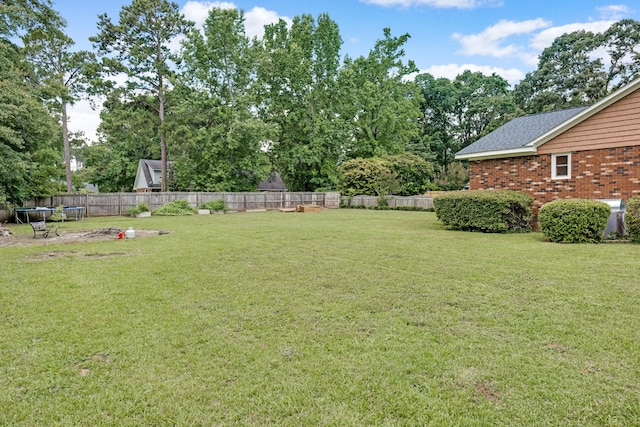 217 Longmeadow Rd, North Augusta, SC 29860 - fenced backyard featuring a trampoline