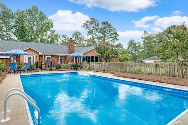 217 Longmeadow Rd, North Augusta, SC 29860 - view of swimming pool featuring a patio area