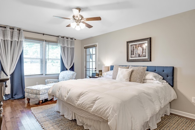 217 Longmeadow Rd, North Augusta, SC 29860 - bedroom featuring wood finished floors and ceiling fan