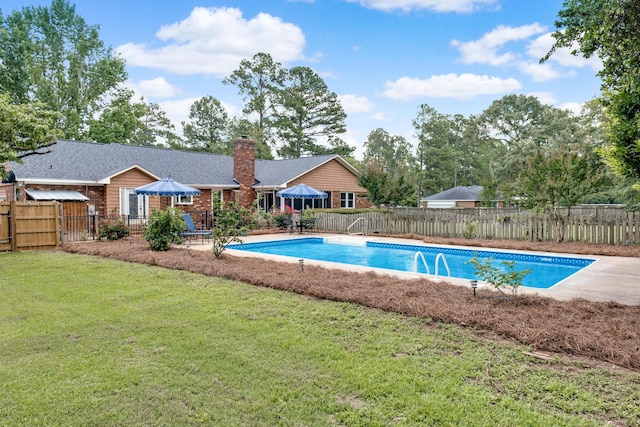 217 Longmeadow Rd, North Augusta, SC 29860 - view of pool featuring a gate, a fenced backyard, and a patio area