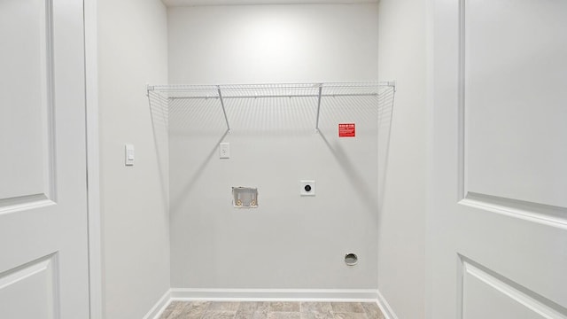 3457 Firestone Dr, Hephzibah, GA 30815 - laundry area with hookup for an electric dryer, washer hookup, and baseboards