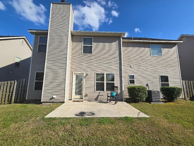 2144 Willhaven Dr, Augusta, GA 30909 - back of property featuring a chimney and a patio area