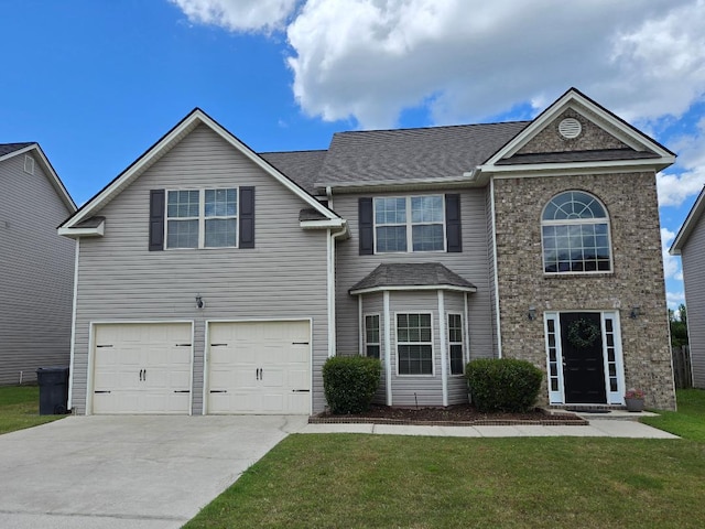 2144 Willhaven Dr, Augusta, GA 30909 - traditional-style home featuring concrete driveway, an attached garage, and a front yard
