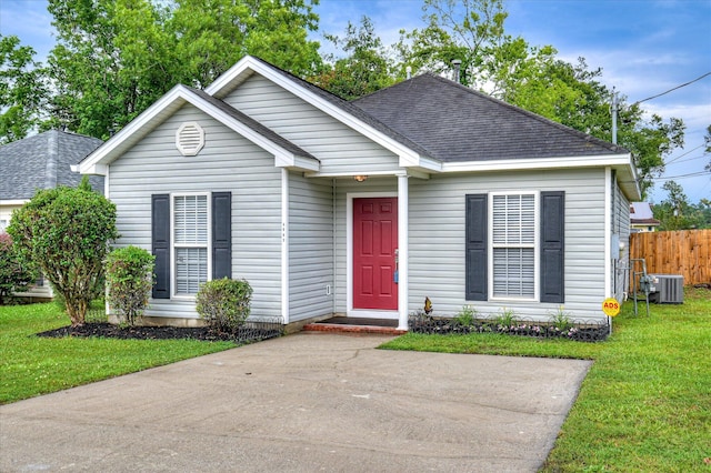 4002 Hidden Haven Ct, Augusta, GA 30909 - view of front facade with a shingled roof and central AC