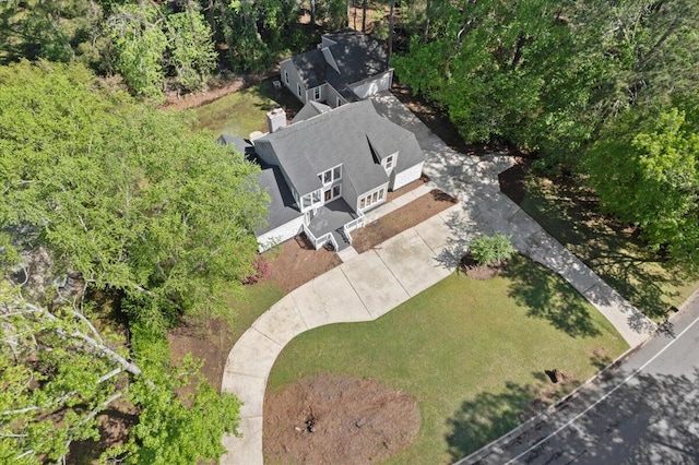 view from above of property