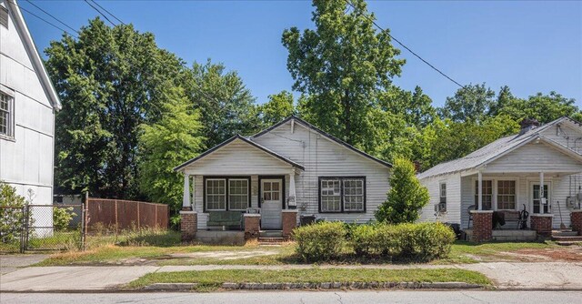 view of front of home with a porch