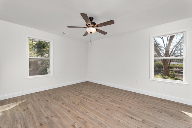 321 Padrick St, Martinez, GA 30907 - spare room with wood finished floors, baseboards, and ceiling fan
