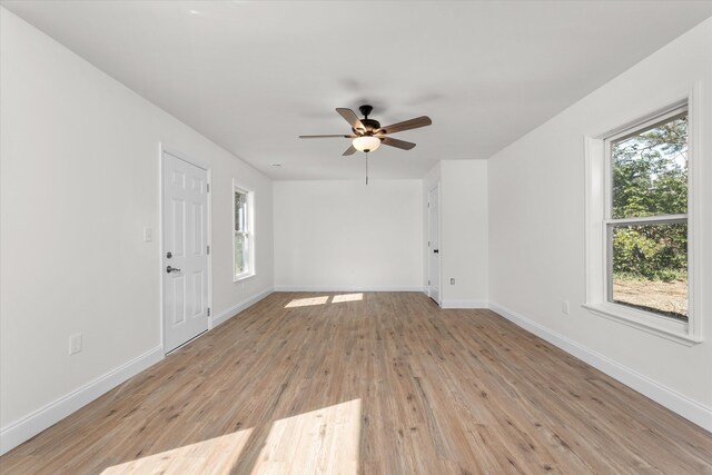 321 Padrick St, Martinez, GA 30907 - spare room with a ceiling fan, light wood-style floors, and baseboards