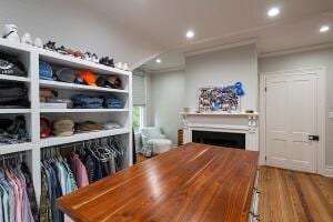 1792 Appleton Rd, Allendale, SC 29810 - interior space with a fireplace and hardwood / wood-style floors